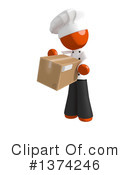Orange Man Chef Clipart #1374246 by Leo Blanchette