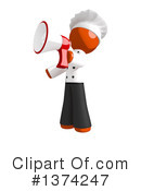 Orange Man Chef Clipart #1374247 by Leo Blanchette