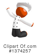 Orange Man Chef Clipart #1374257 by Leo Blanchette