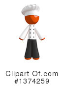 Orange Man Chef Clipart #1374259 by Leo Blanchette