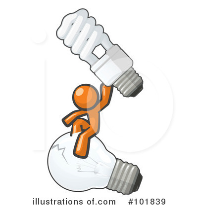 Royalty-Free (RF) Orange Man Clipart Illustration by Leo Blanchette - Stock Sample #101839