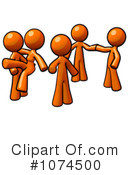 Orange Man Clipart #1074500 by Leo Blanchette