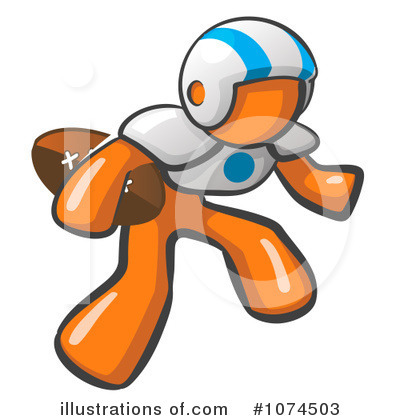 Royalty-Free (RF) Orange Man Clipart Illustration by Leo Blanchette - Stock Sample #1074503