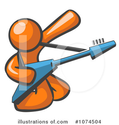 Royalty-Free (RF) Orange Man Clipart Illustration by Leo Blanchette - Stock Sample #1074504