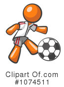 Orange Man Clipart #1074511 by Leo Blanchette