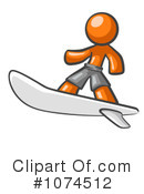 Orange Man Clipart #1074512 by Leo Blanchette
