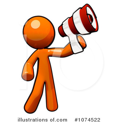 Royalty-Free (RF) Orange Man Clipart Illustration by Leo Blanchette - Stock Sample #1074522