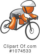 Orange Man Clipart #1074533 by Leo Blanchette