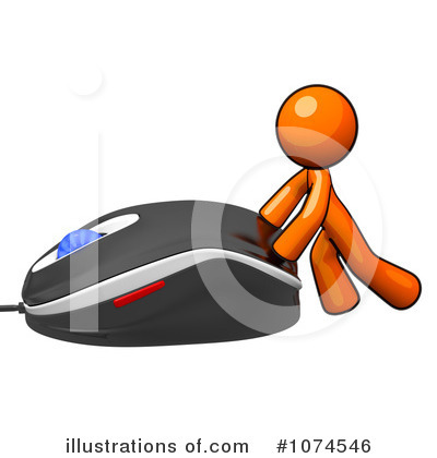 Computer Mouse Clipart #1074546 by Leo Blanchette