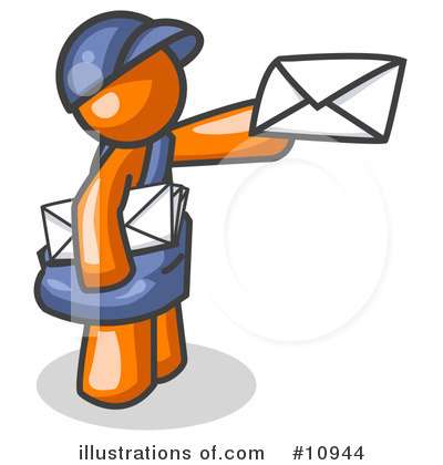 Mail Man Clipart #10944 by Leo Blanchette