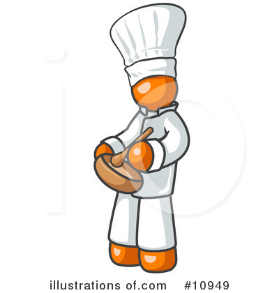 Royalty-Free (RF) Orange Man Clipart Illustration by Leo Blanchette - Stock Sample #10949