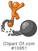 Orange Man Clipart #10951 by Leo Blanchette