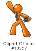 Orange Man Clipart #10957 by Leo Blanchette
