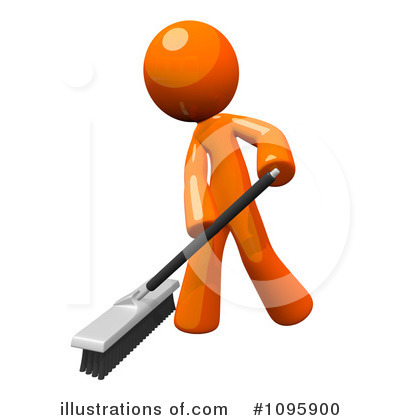 Royalty-Free (RF) Orange Man Clipart Illustration by Leo Blanchette - Stock Sample #1095900
