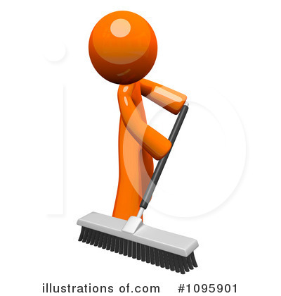 Royalty-Free (RF) Orange Man Clipart Illustration by Leo Blanchette - Stock Sample #1095901