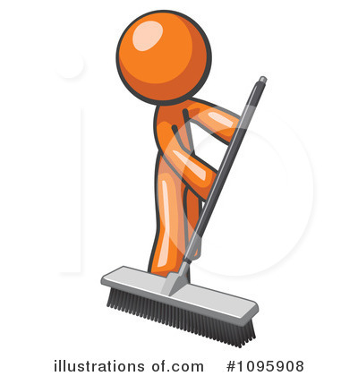 Royalty-Free (RF) Orange Man Clipart Illustration by Leo Blanchette - Stock Sample #1095908