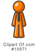 Orange Man Clipart #10971 by Leo Blanchette