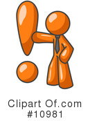 Orange Man Clipart #10981 by Leo Blanchette