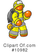 Orange Man Clipart #10982 by Leo Blanchette