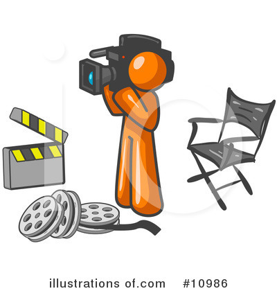 Royalty-Free (RF) Orange Man Clipart Illustration by Leo Blanchette - Stock Sample #10986