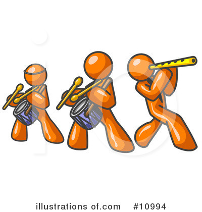 Royalty-Free (RF) Orange Man Clipart Illustration by Leo Blanchette - Stock Sample #10994