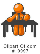Orange Man Clipart #10997 by Leo Blanchette