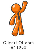 Orange Man Clipart #11000 by Leo Blanchette
