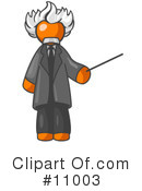 Orange Man Clipart #11003 by Leo Blanchette