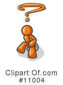 Orange Man Clipart #11004 by Leo Blanchette
