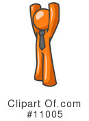 Orange Man Clipart #11005 by Leo Blanchette