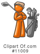 Orange Man Clipart #11009 by Leo Blanchette