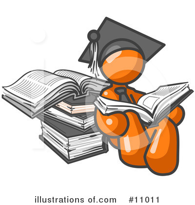 Royalty-Free (RF) Orange Man Clipart Illustration by Leo Blanchette - Stock Sample #11011