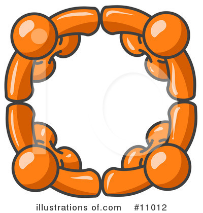 Royalty-Free (RF) Orange Man Clipart Illustration by Leo Blanchette - Stock Sample #11012