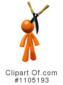 Orange Man Clipart #1105193 by Leo Blanchette