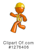 Orange Man Clipart #1276406 by Leo Blanchette