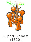 Orange Man Clipart #13201 by Leo Blanchette