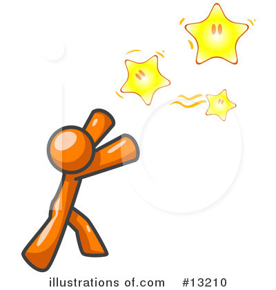 Royalty-Free (RF) Orange Man Clipart Illustration by Leo Blanchette - Stock Sample #13210