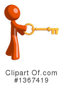 Orange Man Clipart #1367419 by Leo Blanchette