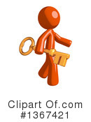 Orange Man Clipart #1367421 by Leo Blanchette