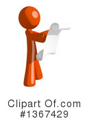 Orange Man Clipart #1367429 by Leo Blanchette