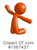 Orange Man Clipart #1367437 by Leo Blanchette