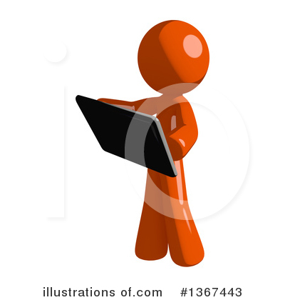Royalty-Free (RF) Orange Man Clipart Illustration by Leo Blanchette - Stock Sample #1367443