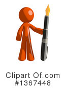 Orange Man Clipart #1367448 by Leo Blanchette