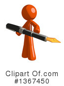 Orange Man Clipart #1367450 by Leo Blanchette