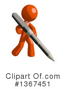 Orange Man Clipart #1367451 by Leo Blanchette