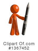 Orange Man Clipart #1367452 by Leo Blanchette