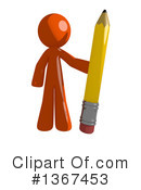 Orange Man Clipart #1367453 by Leo Blanchette