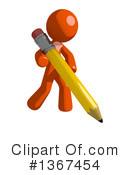 Orange Man Clipart #1367454 by Leo Blanchette