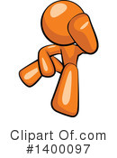 Orange Man Clipart #1400097 by Leo Blanchette