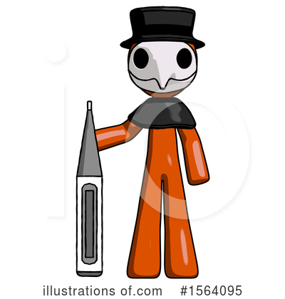 Royalty-Free (RF) Orange Man Clipart Illustration by Leo Blanchette - Stock Sample #1564095